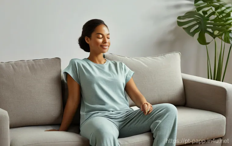 포터블 마사지건 사용법 - **Prompt:** A dynamic, athletic woman in her late 20s, wearing modern, fitted sportswear (leggings a...