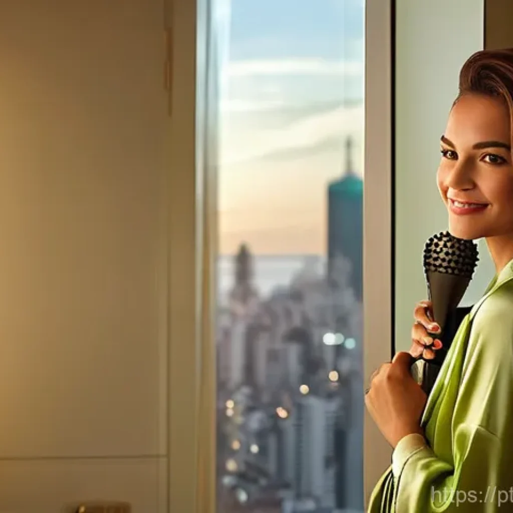 미니 헤어드라이어 장단점 - **Prompt 1: The Confident Traveler**
    "A stylish young Brazilian woman, in her late 20s, with med...