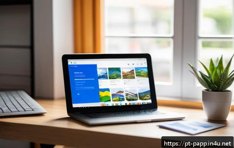 스마트폰 데이터 백업 장치 - A modern smartphone user sitting at a cozy home office desk in Brazil, organizing digital backups on...